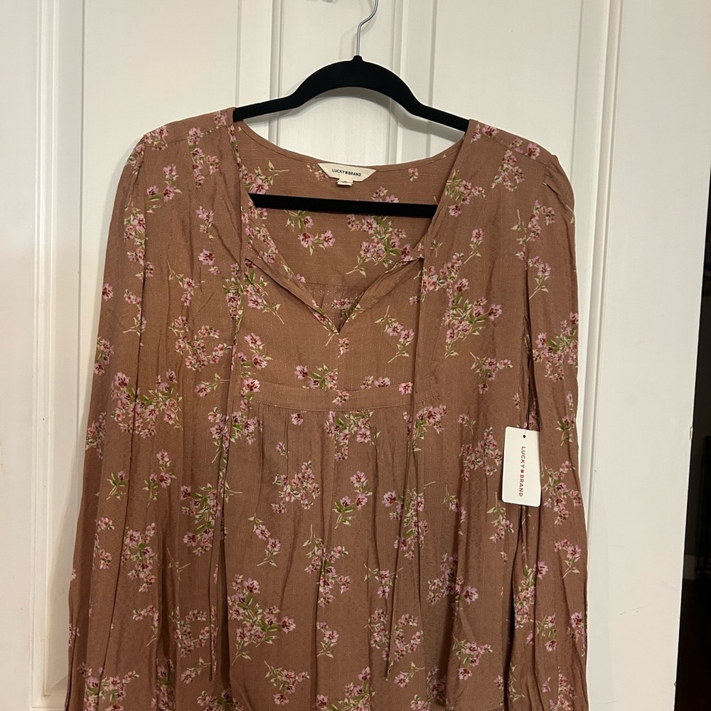 Lucky Brand Brown Floral Dress